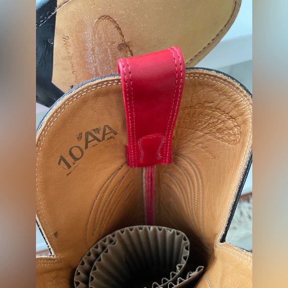 NWT Alberta Boot Red Cowhide Leather Western Cowboy Boots Women Size 10 US - Picture 5 of 8